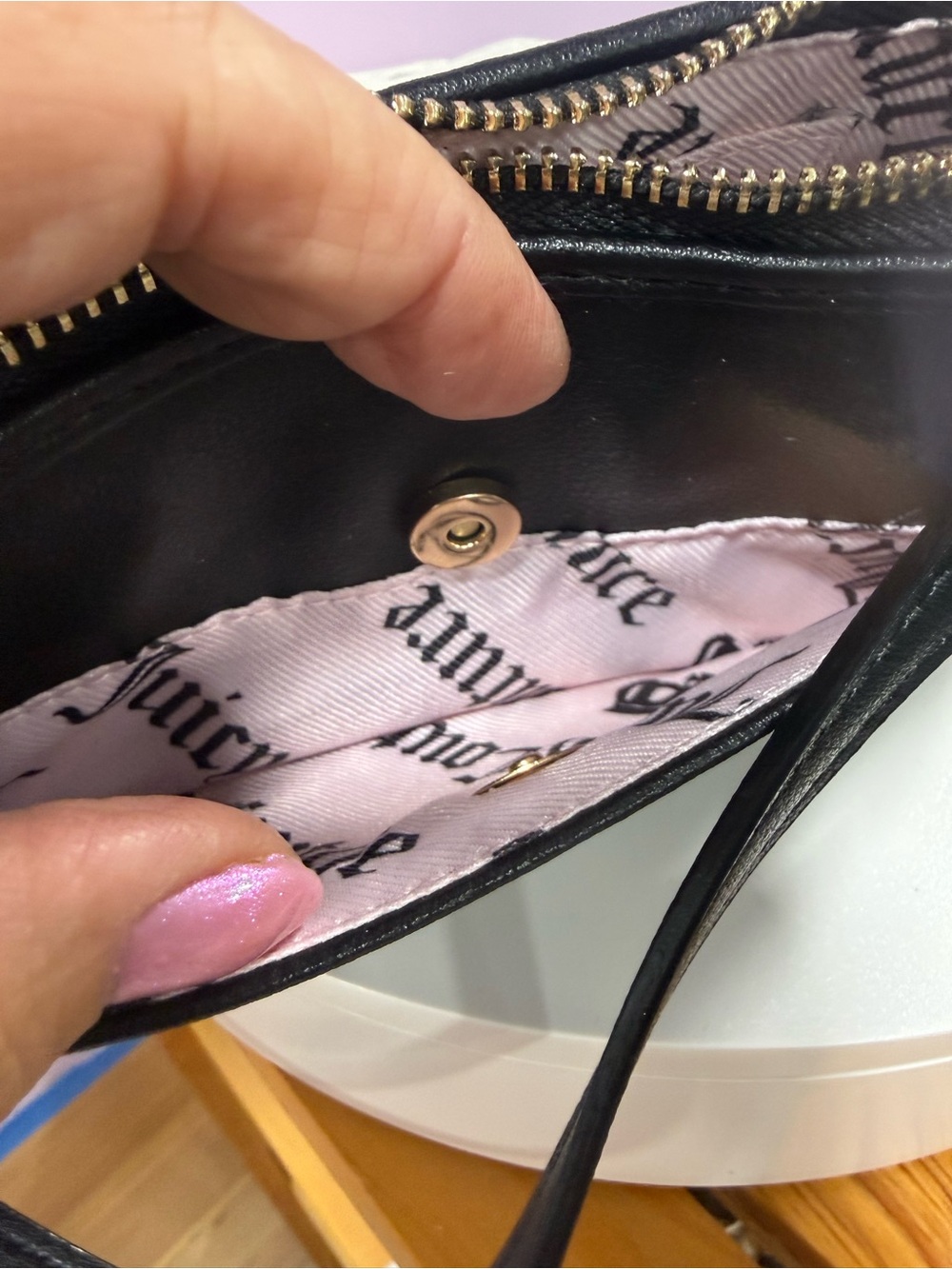 Juicy Couture Leopard Print Mini Bag with Black Trim and Gold Hardware - Picture 9 of 9